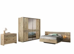 Slaapkamer Tanya II met bed 160x200cm - kleerkast 286cm - commode 111cm en 2 nachtkastjes