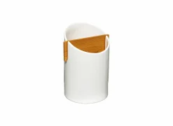 Spatelpot H17,5cm - keramiek - wit