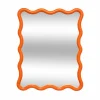 Spiegel Judy 38x30cm - glas & kunststof - oranje