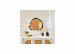 Spiegel Wayne 63x57cm - MDF/glas - zwart