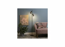 Staande lamp Cadiz GU10 H140cm - aluminium - zwart & brons