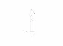 Staande lamp Cheesy LED H140cm - FSC - zwart & hout