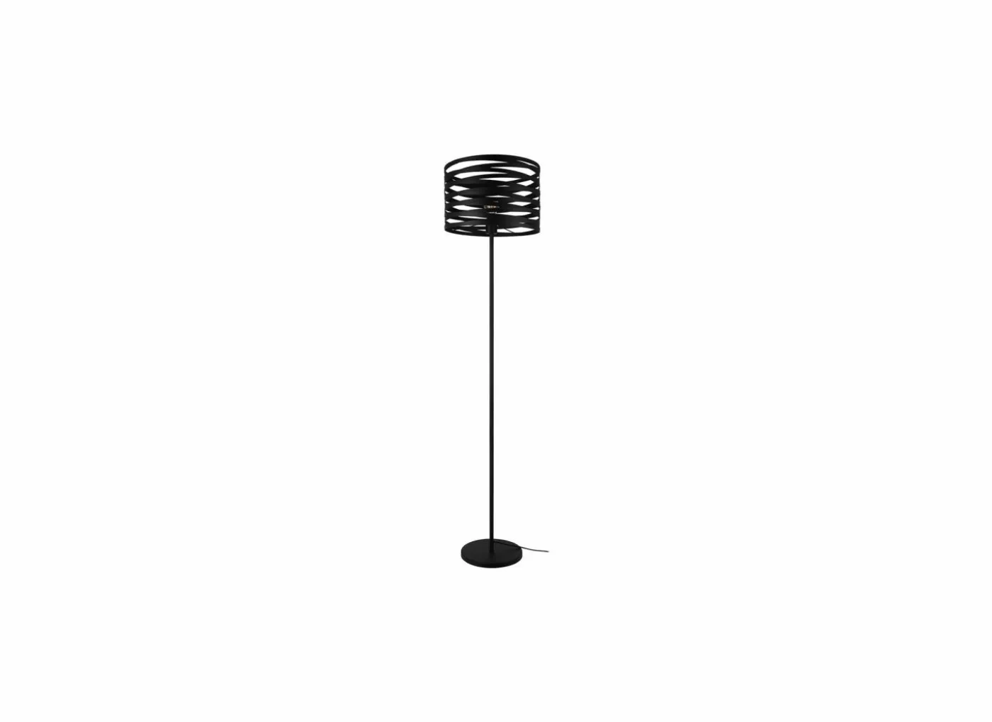 Staande lamp Cremella H151cm E27 - staal - zwart