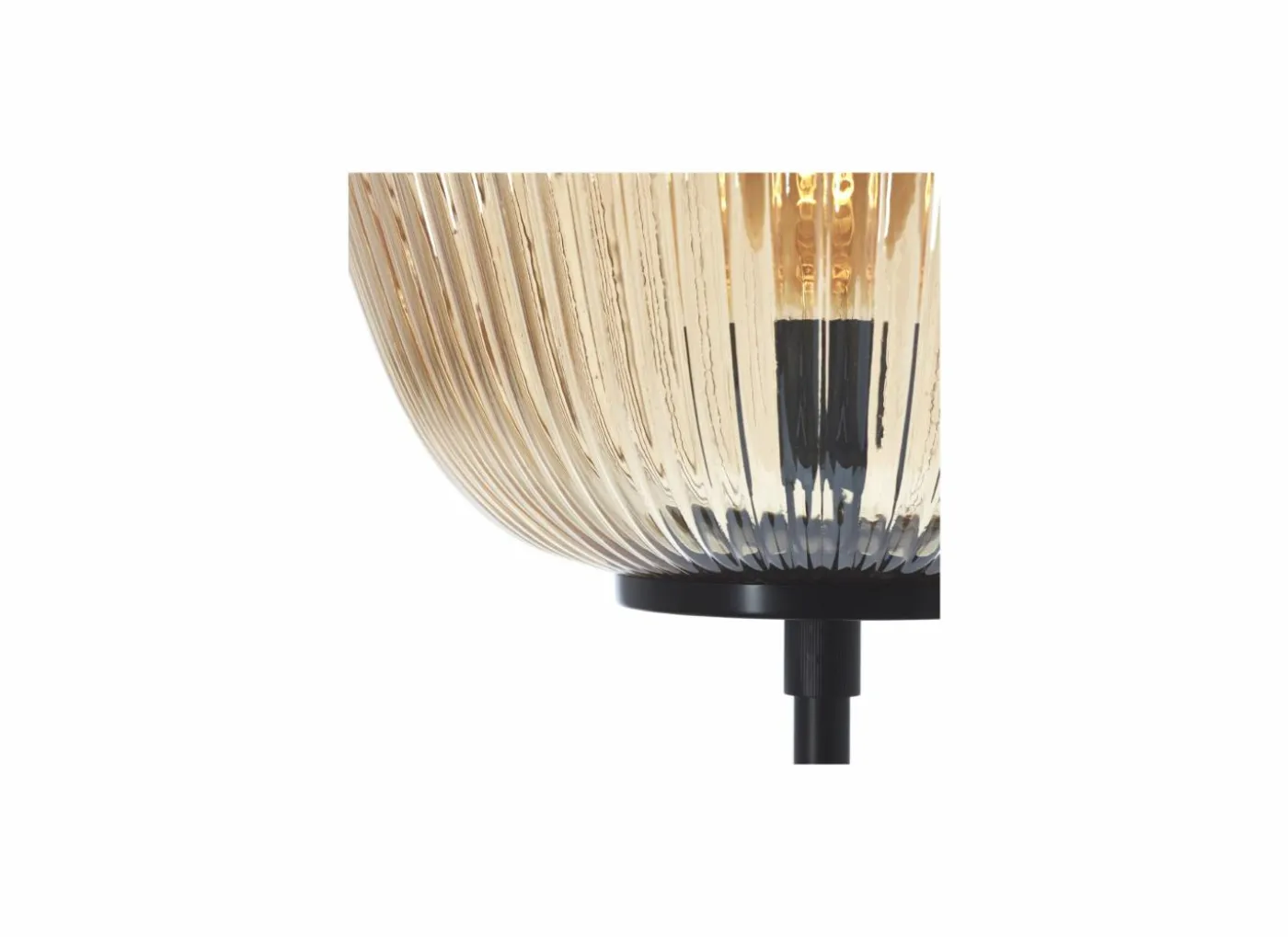 Staande lamp Kaizen LED H140cm E27 - metaal & glas - amber