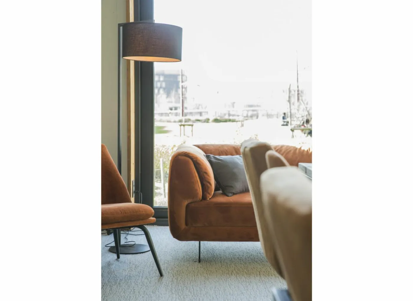 Staande lamp Manuel H160cm E27 - metaal & kunststof - zwart