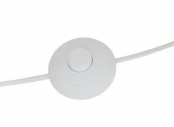 Staande lamp Rafa H107cm E27 - PVC & staal & hevea - beige & naturel