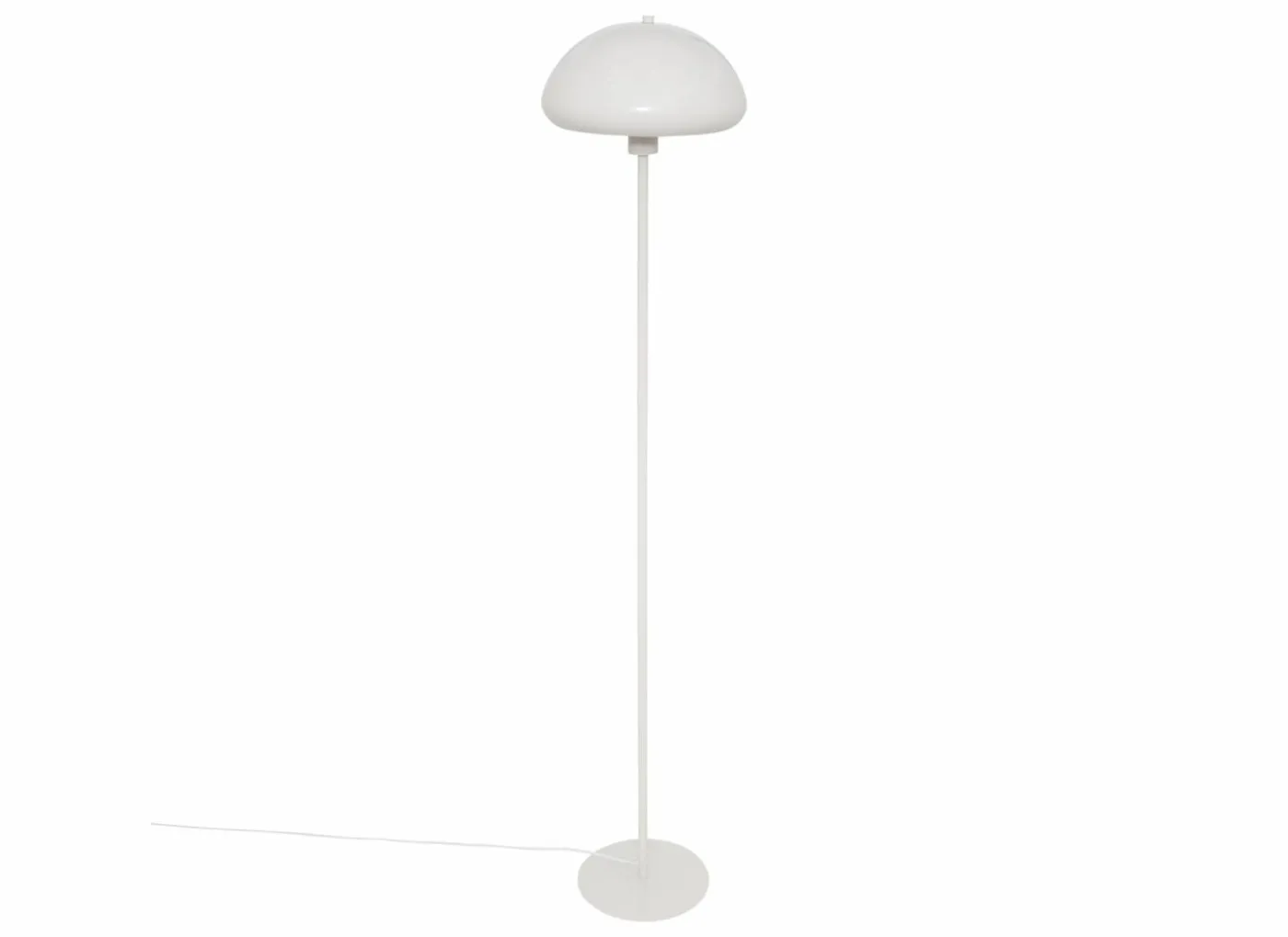 Staande lamp Savio H140cm E27 - staal - wit