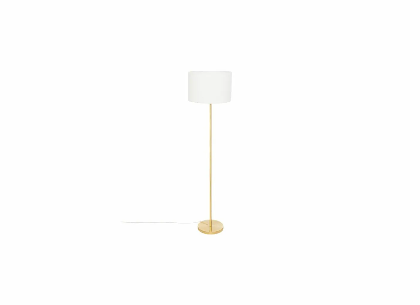 Staande lamp Tina H150cm E27 - metaal & bouclé - goud