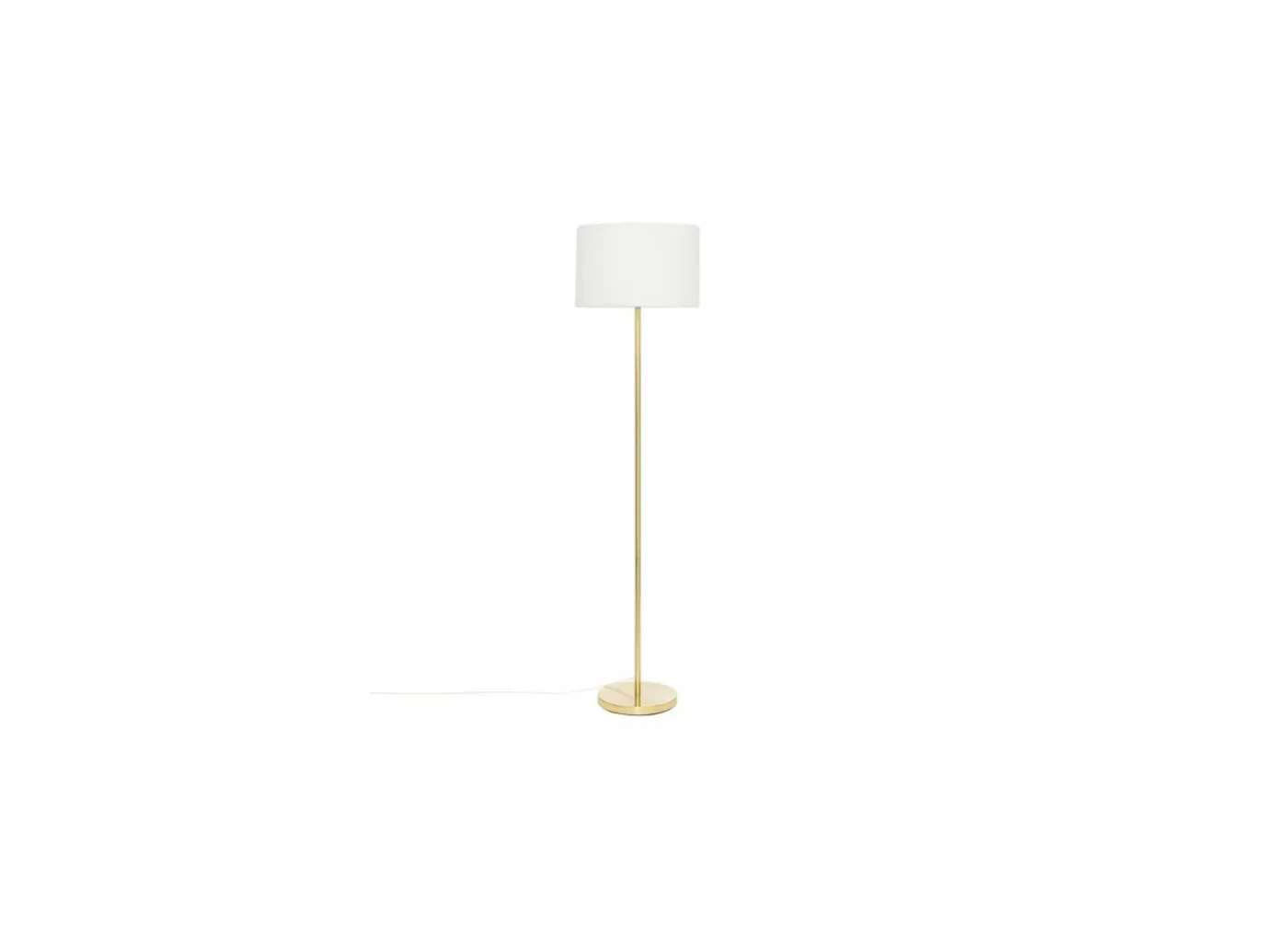 Staande lamp Tina H150cm E27 - metaal & bouclé - goud