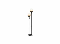 Staande lamp Valdemoro LED H110,5cm E27 - staal - zwart