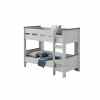 Stapelbed Eline 90x200cm - decor - white oak & autumn oak met bodems