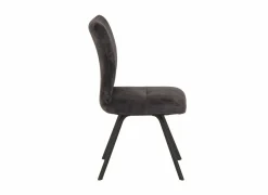 Stoel Adore 46x60x87cm - stof - antraciet