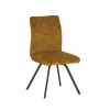 Stoel Adore 46x60x87cm - stof - goud