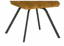 Stoel Adore 46x60x87cm - stof - goud