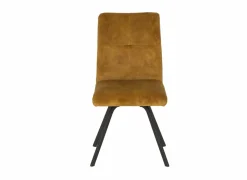 Stoel Adore 46x60x87cm - stof - goud