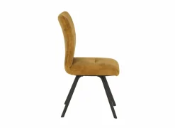 Stoel Adore 46x60x87cm - stof - goud