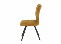 Stoel Adore 46x60x87cm - stof - goud