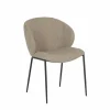 Stoel Aguila 55x60x84cm - stof - lichtbruin