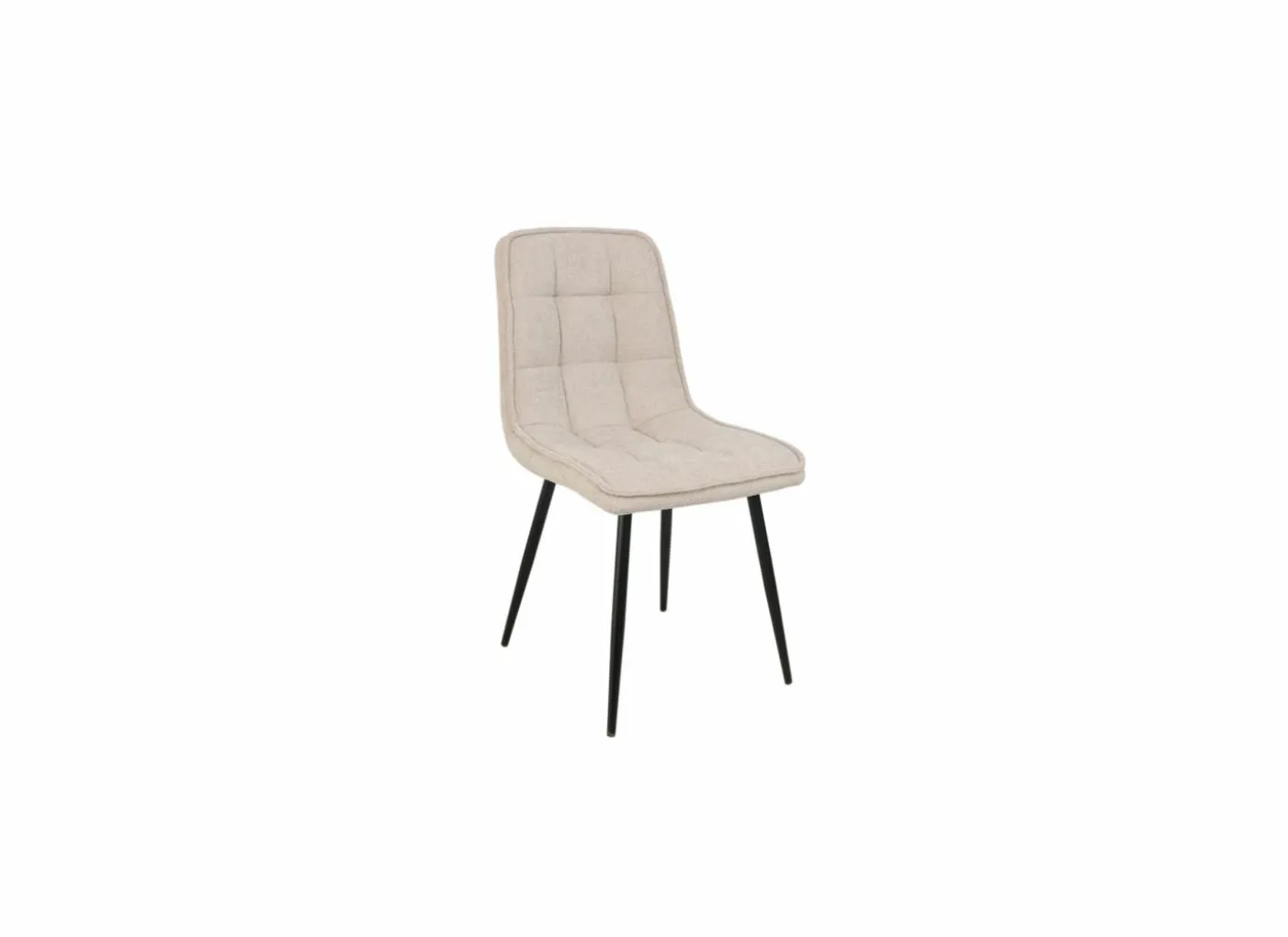 Stoel Aqaba 45x58x90cm - stof - beige