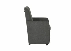 Stoel Aragon 60x70x100cm - stof - antraciet