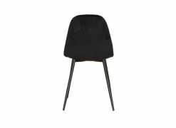 Stoel Charlton 44x53x87cm - fluweel - zwart