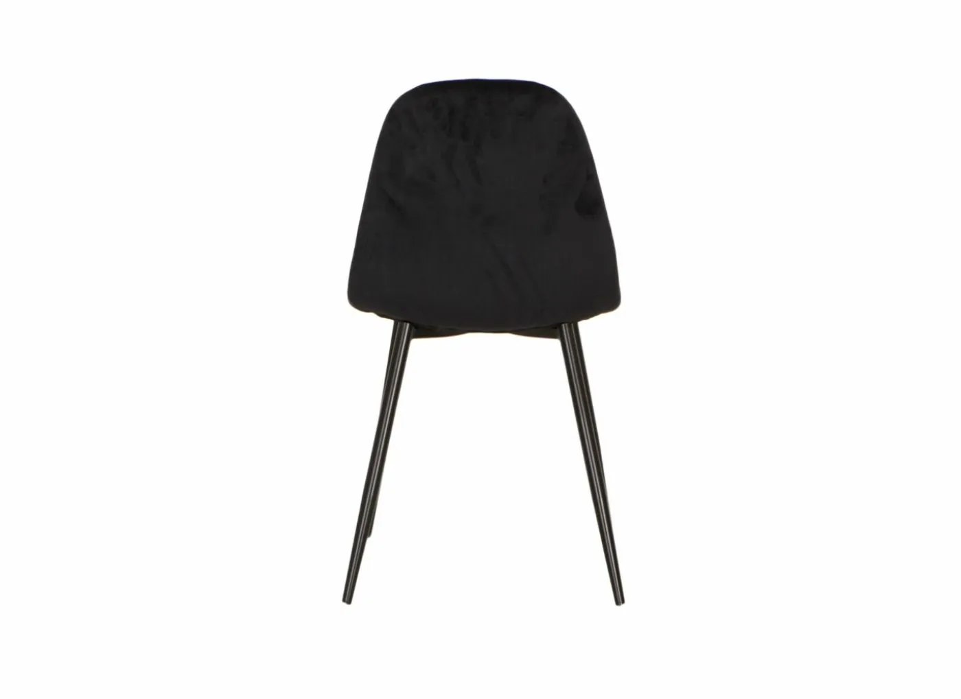 Stoel Charlton 44x53x87cm - fluweel - zwart