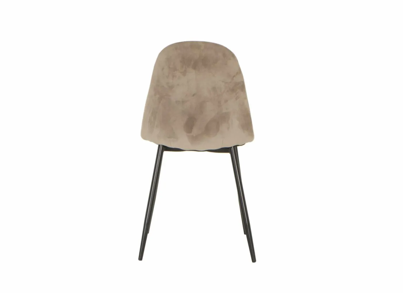 Stoel Charlton 44x53x87cm - fluweel - taupe