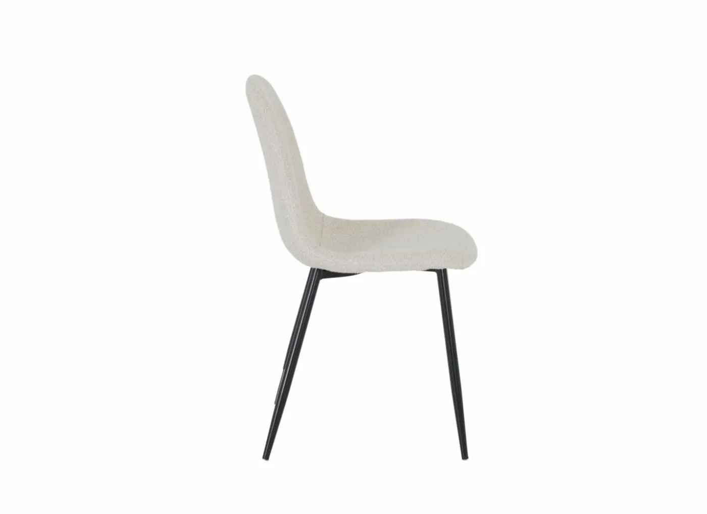 Stoel Charlton 44x53x87cm - molton - boucle beige