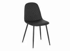 Stoel Chuck 45x42x86cm - lederlook - zwart