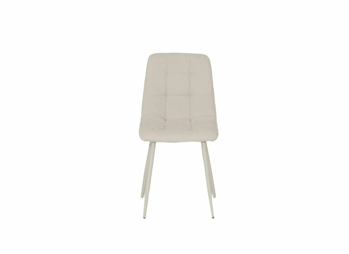 Stoel Churchill 46x54,5x85cm - metaal/stof - beige