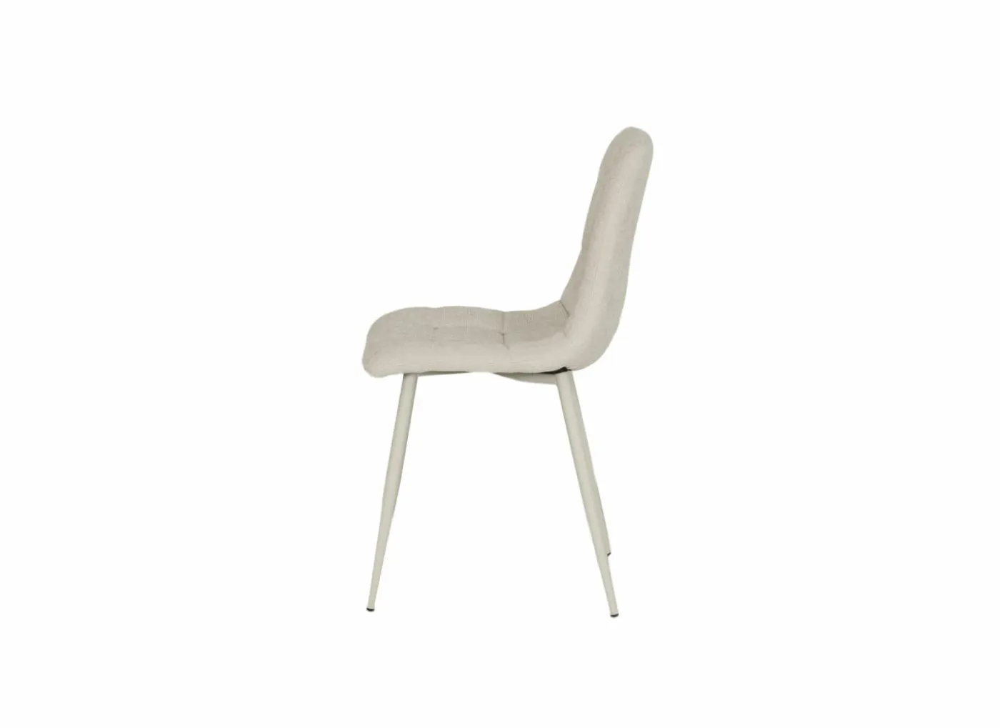 Stoel Churchill 46x54,5x85cm - metaal/stof - beige