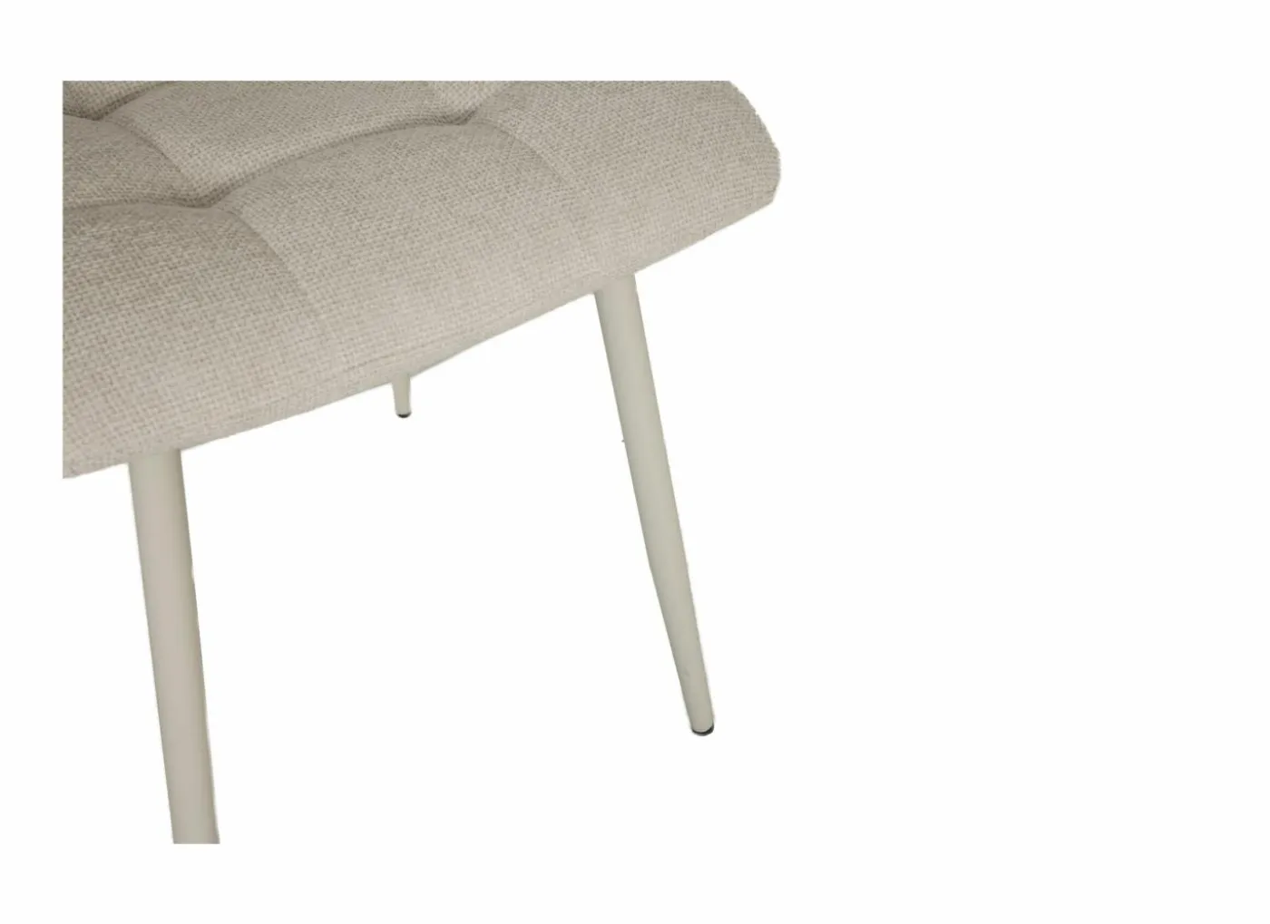 Stoel Churchill 46x54,5x85cm - metaal/stof - beige