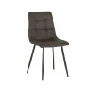 Stoel Churchill 46x54,5x85cm - metaal/stof - antraciet