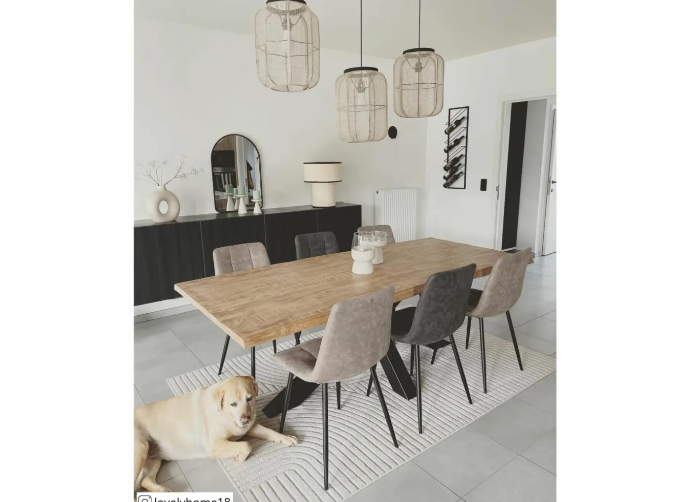 Stoel Churchill 46x54,5x85cm - metaal/stof - antraciet