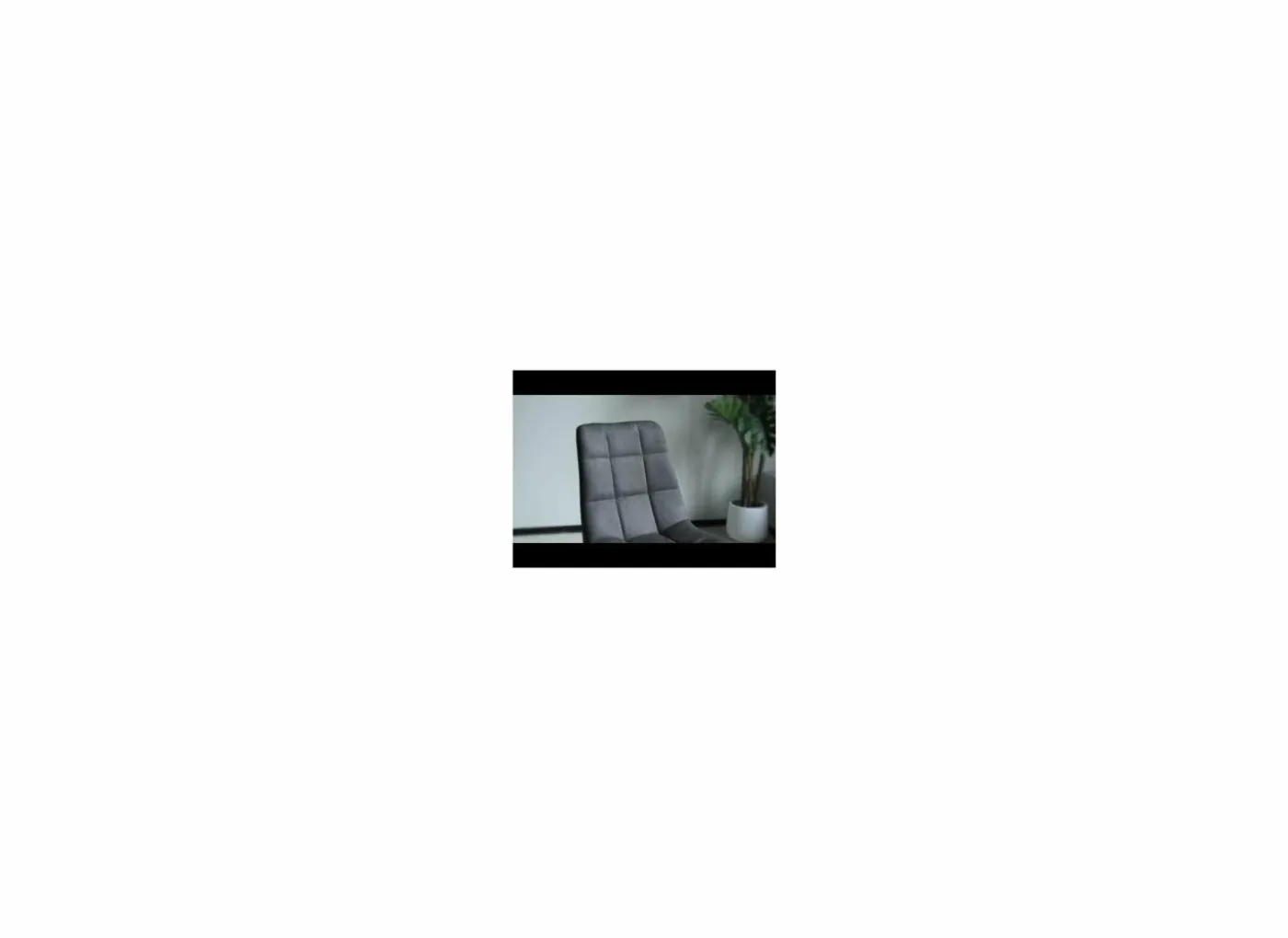 Stoel Churchill 46x54,5x85cm - metaal/stof - antraciet