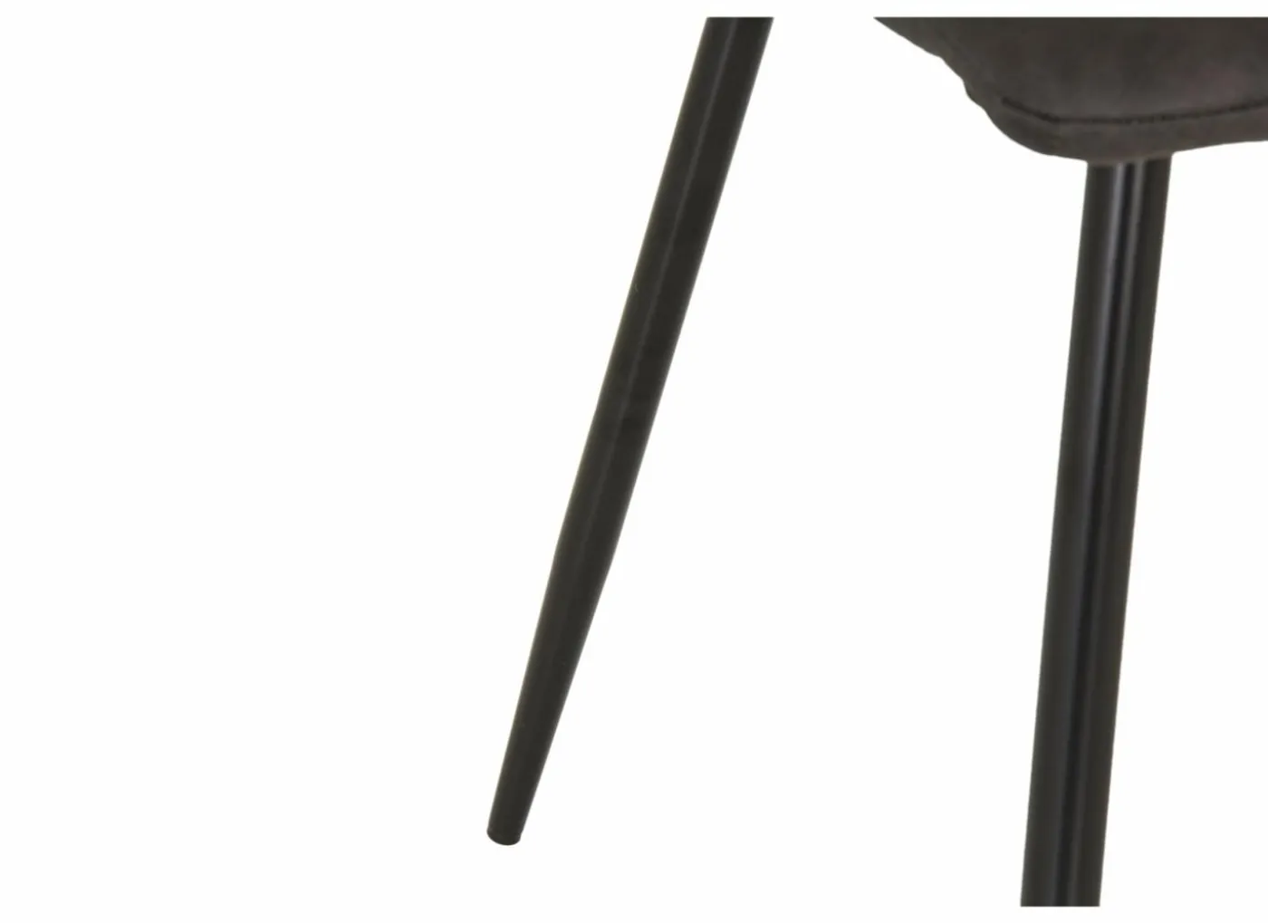 Stoel Churchill 46x54,5x85cm - metaal/stof - antraciet