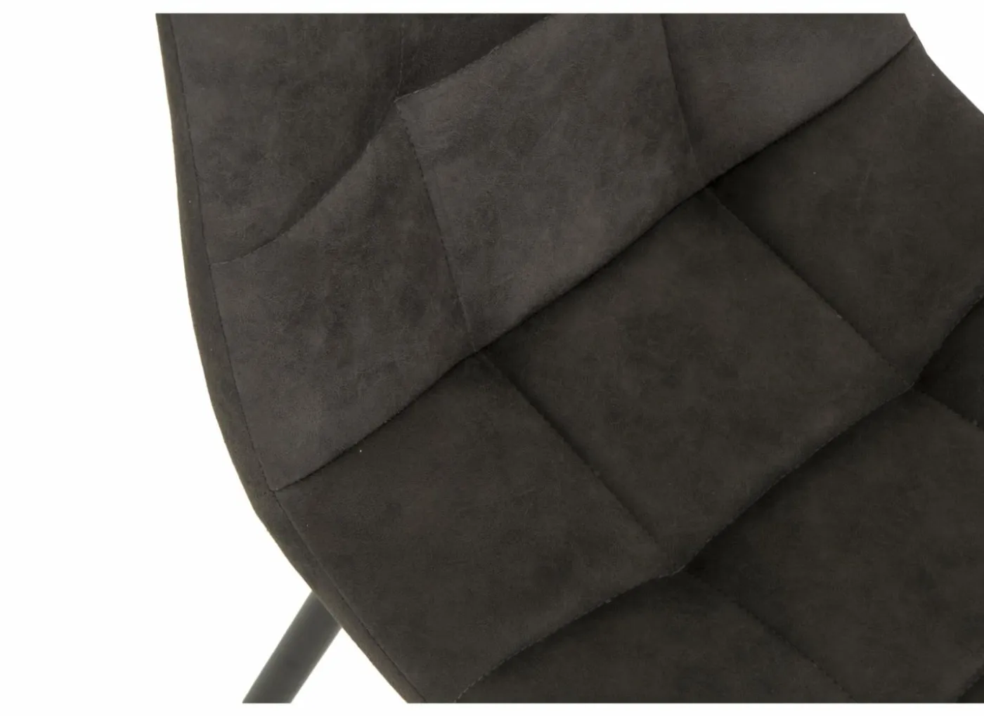 Stoel Churchill 46x54,5x85cm - metaal/stof - antraciet