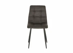 Stoel Churchill 46x54,5x85cm - metaal/stof - antraciet