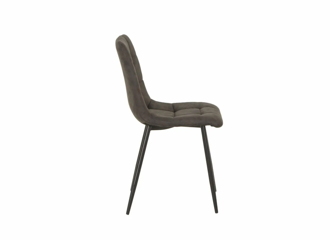 Stoel Churchill 46x54,5x85cm - metaal/stof - antraciet