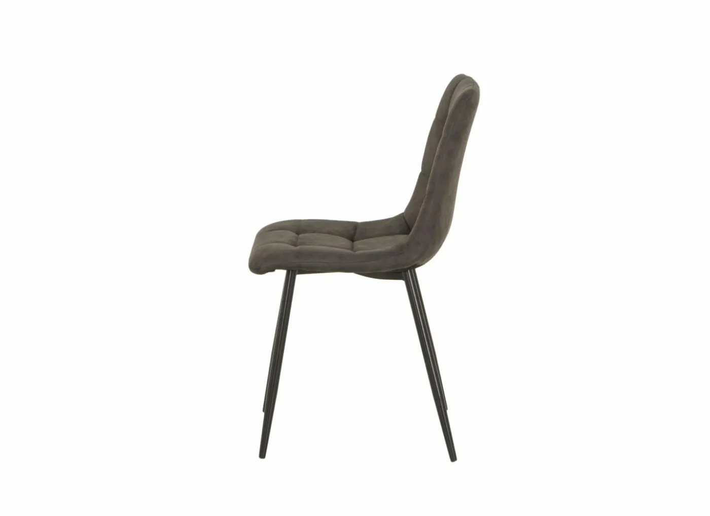 Stoel Churchill 46x54,5x85cm - metaal/stof - antraciet