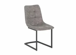 Stoel Cloud 46,5x57x86cm - microvezel - grijs