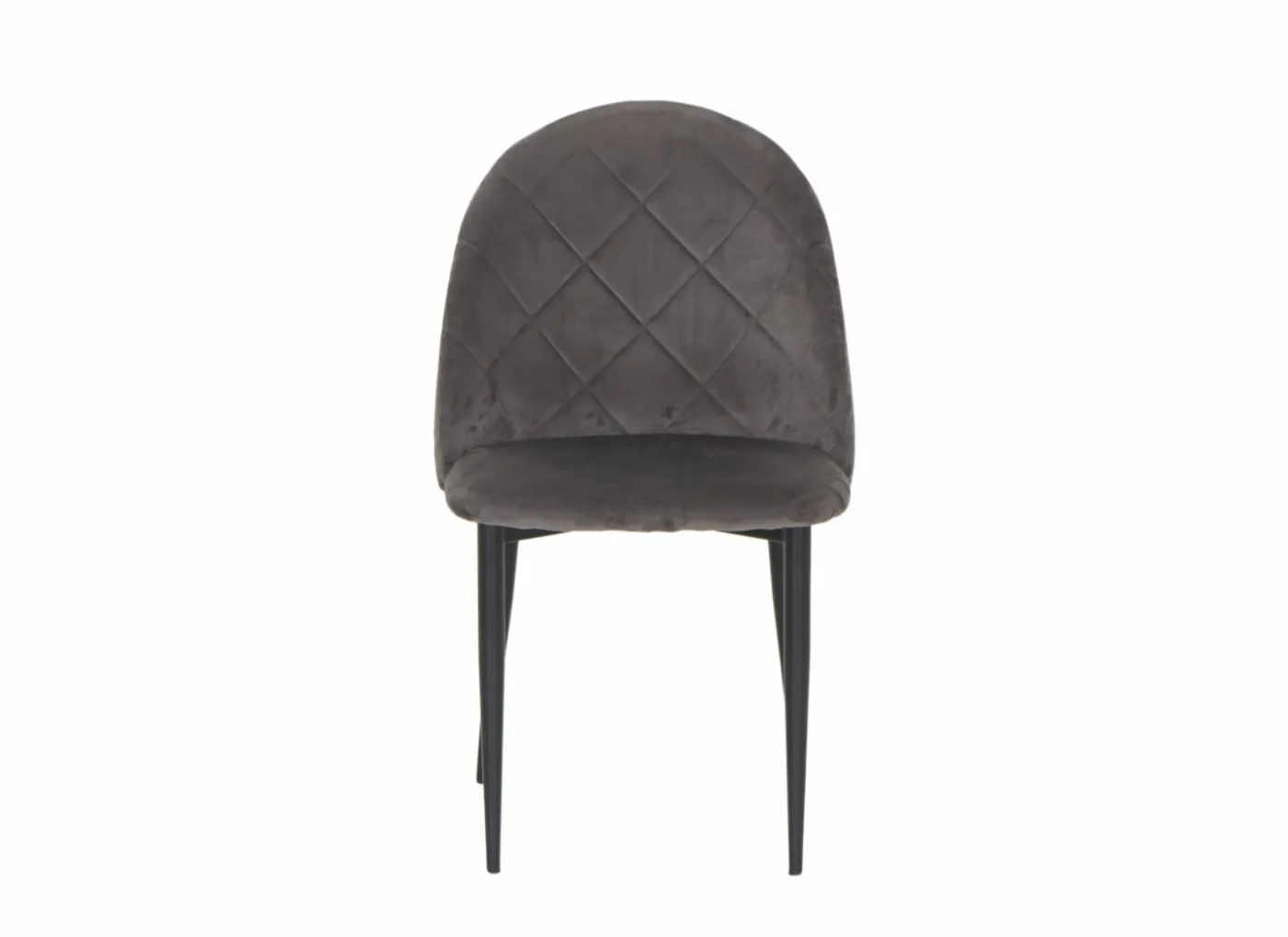 Stoel Commendatore 52x60.5x87cm - fluweel - grijs