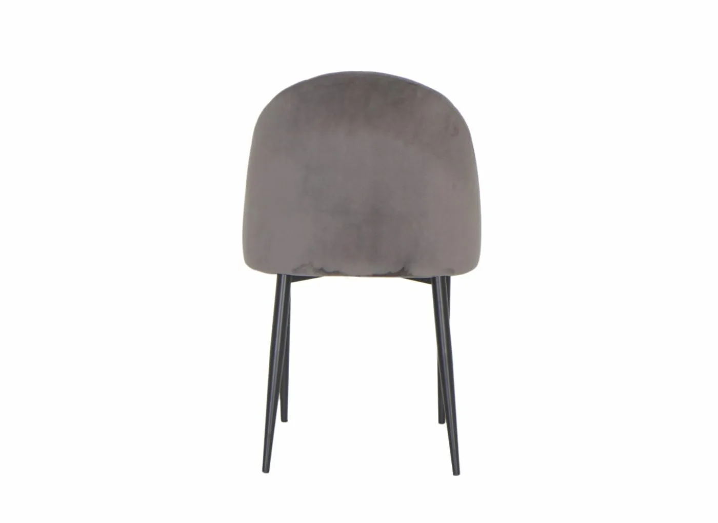 Stoel Commendatore 52x60.5x87cm - fluweel - grijs