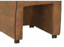 Stoel Cowboy 51x60x95cm - microvezel - cognac preston