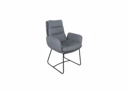 Stoel Crux 67x62x93cm - stof - grijs