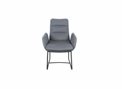 Stoel Crux 67x62x93cm - stof - grijs