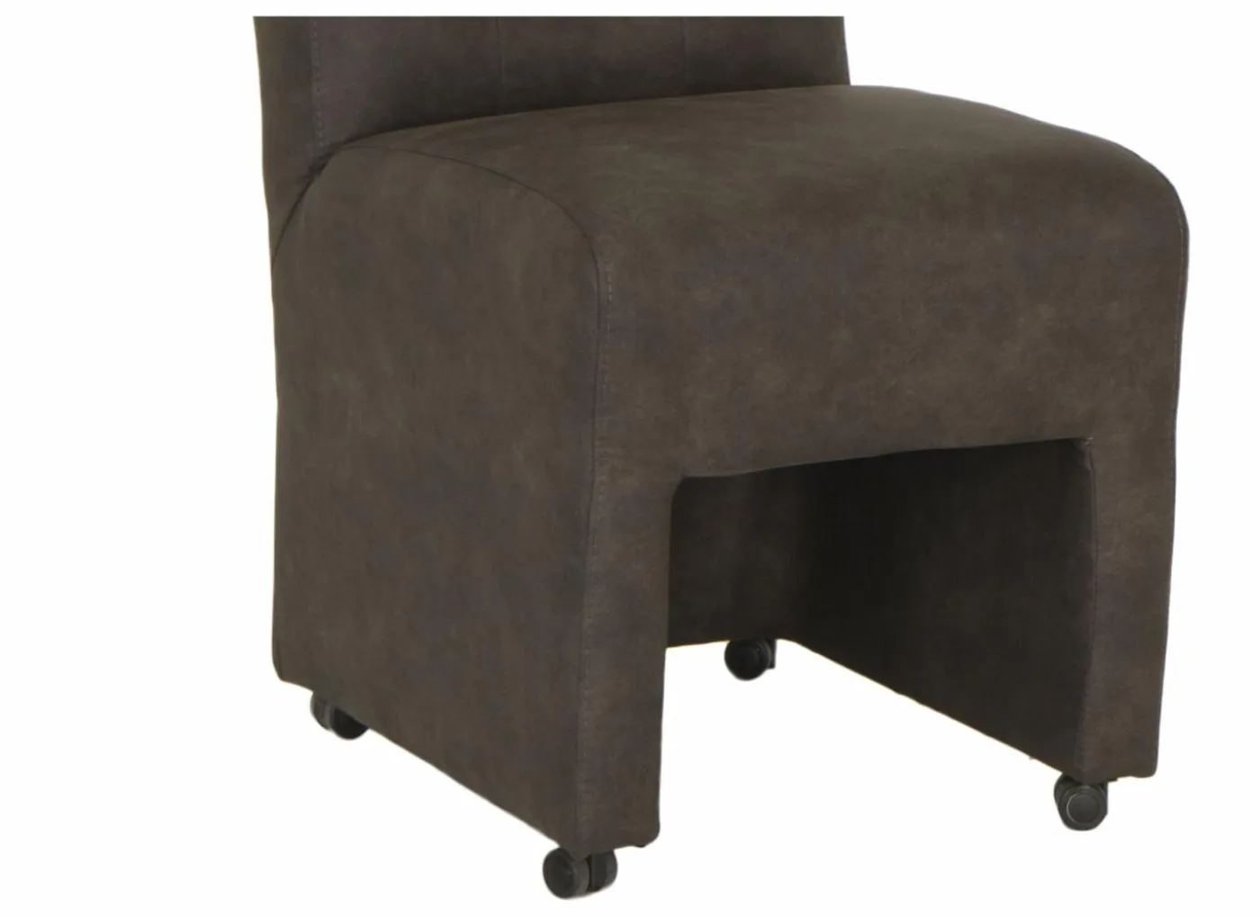Stoel Dakar 52x72x97,5cm - microvezel - antraciet