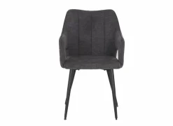 Stoel Daly 55x60x86cm - polyestervezel - grijs