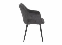 Stoel Daly 55x60x86cm - polyestervezel - grijs