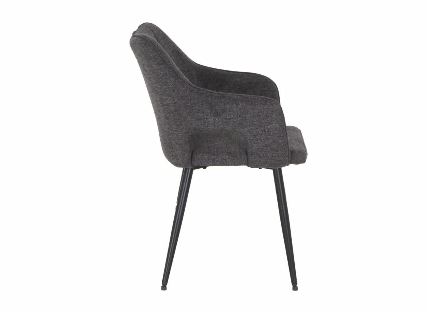Stoel Daly 55x60x86cm - polyestervezel - grijs